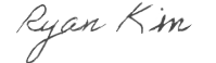 Ryan T. Kim Signature